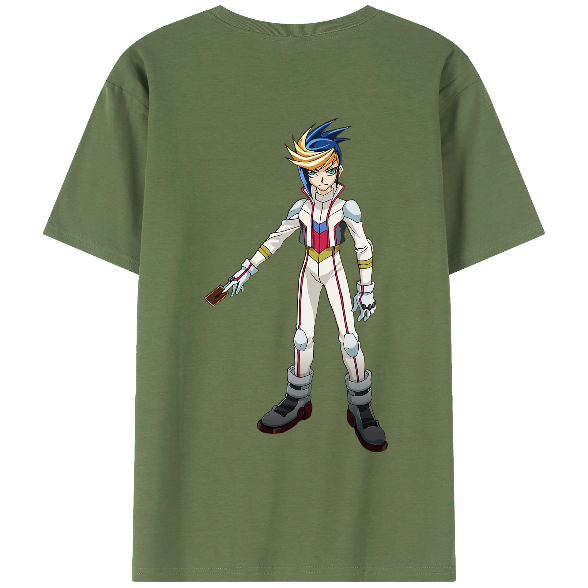 （画像用） 遊☆戯☆王 Yu-Gi-Oh! 綿100％ メンズ半袖Tシャツ（バックプリント） 通気性